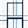 Stylized icon representing a chair blueprint or design concept